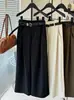 Terno de temperamento calça pantalona feminina primavera nova cintura alta drapeado calça reta estreita moda comprimento total listrada casual