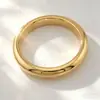 Pulseira Unisex de Larga Versão High-End, Pulseira de Anel Liso em Aço Inoxidável, Pulseira de Casal com Superfície Lisa, Versátil para Empilhar, Joias de Luxo Leve