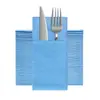Juegos Desechables de Cuchillo y Tenedor de Colores con Servilletas, Logo Personalizable, Juegos de Cuchillo y Tenedor Plegables para Restaurantes Occidentales y Hoteles, Servilletas Libres de Polvo