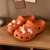 Ropa exterior transpirable hueca, pantuflas frescas, cómodas para usar mucho tiempo, estilo niña, bricolaje, gato, microarco cómodo, zapatos de verano para mujer con agujeros