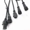 Cable de tira de lámpara de dos hilos 2*0.3 mm² con enchufe impermeable, acoplamiento macho y hembra de 4 hilos, 3 hilos, enchufe impermeable, enchufe macho y hembra impermeables
