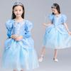 Falda para niña verano nuevo vestido de princesa de nieve disfraz de Halloween vestido para niña ropa para niños una generación de cabello