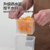 Caja de Frutas de Doble Capa Caja con Drenaje para Refrigerador Caja Portátil para Almacenamiento de Alimentos al Aire Libre Estilo Camping Picnic Caja Transparente Sellada