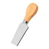 Fabricante Transfronteiriço Conjunto de Faca e Garfo para Queijo de Aço Inoxidável Faca para Manteiga e Queijo de Madeira de Acácia Doméstica Cortador de Pizza para Cozinha e Panificação