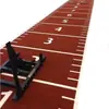 Grama Sintética Específica para Academia, Estúdio de Grama Sintética para Treinamento Pessoal, Tapete com Linhas Brancas para Puxar Trenó, Pista Esportiva Simulada, Marcações de Escala Falsas