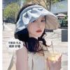 Sombrero de Sol con Concha Upf50+ para Mujer Verano Diadema Doble Propósito Anti-Uv Sombrero de Sol Sombrero Estilo Jiaoxia al por Mayor