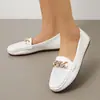 Mocasines Estilo Chanel para Mujer 2026 Primavera y Otoño Nueva Versión Coreana Punta Redonda Poco Profundos de Tacón Bajo Planos Cómodos Zapatos Casuales