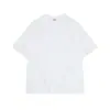 Camiseta de manga corta con cuello redondo, holgada, estilo Hong Kong, hombros caídos, ultra cómoda, de algodón peinado, 280g, adecuada para uso en grupo y ropa de trabajo, con opción de impresión de logotipo