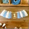 Suministros para decoración de escenas, banderas, decoraciones para fiestas de cumpleaños, tela colgante, banderas coloridas, pancartas de cumpleaños, accesorios para fotos de bebé de un año