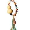 Pulseira de cabaça multi-tesouro Tassel de cabaça Folu pulseira de mão colorida criativa DIY decorações de carro pendente de carro