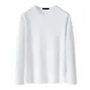 Sudeste Asiático Comércio Exterior Transfronteiriço 2026 Camiseta Fina de Manga Longa Outono Camada Base T Versátil Essencial Top Masculino Gola Redonda Manga Longa