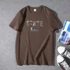 Camiseta de Manga Corta de Algodón Puro para Hombre de Verano, Marca Casual Holgada de Moda para Hombres Jóvenes, Camiseta de Manga Media Talla Grande, Camiseta de Capa Base