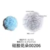 12 cavidades estéreo flor rosa camelia flor de hibisco flor de peonía jabón hecho a mano flor de jabón vela molde de silicona