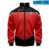 Sudadera con cuello de traje de actor de Star Trek de nivel inferior de Amazon Anime 2020 con cremallera para hombre y mujer