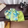 Traje de Verano para Bebé Ropa de Verano para Niños 2025 Nuevo Estilo Preppy para Niños Ropa de Verano de Manga Corta para Niños Moderna