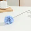 Flores Artificiais para Decoração de Sala de Estar e Mesa de Jantar em Casa, Arranjo para Ambiente de Restaurante Interno, Bola Única de Crisântemo