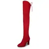 Botas altas de invierno y otoño europeas y americanas nuevas talla grande punta redonda tacón alto botas largas esmeriladas cremallera lateral zapatos de mujer en stock