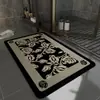 Alfombra de Piso para Baño, Antideslizante, Absorbente de Agua, Felpudo para Entrada de Inodoro, Alfombra Resistente a la Suciedad, Tierra de Diatomeas
