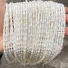 Jingde jóias 4 * 8mm natural branco shell contas de bambu contas fritillary tubo contas diy jóias acessórios contas soltas atacado