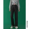 Jeans de Moda de Este Año 2021 Invierno Temprano Nuevo Estilo Pantalones Rectos de Pierna Ancha para Mujeres de Tallas Grandes
