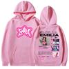 Emilia Mernes Mp3 Tour Moletons Gráficos Roupas Masculinas Femininas F