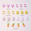 Joias de Arte de Unha Desenho Animado Estilo Japonês Frutas Sorvete Diamante de Resina Material para Presilha de Cabelo DIY Acessórios de Unha Vestíveis