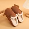 Botas de Nieve para Mujer 2026 Otoño e Invierno Nuevos Zapatos Slip-On de Moda Coreana Zapatos Planos de Algodón con Punta Redonda Mocasines para Mujer