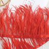Tira de Tela de Plumas 10-13cm Borde de Tela de Pluma de Avestruz Material de Decoración para Vestido Falda de Baile Latino Cinturón de Tela Accesorios de Ropa