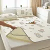 2026 Nuevo Verano Esterilla Doméstica de Seda de Hielo para Verano Juego de Tres Piezas Dormitorio de Estudiante Persona Sola Lavable a Máquina Esterilla Suave