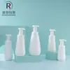 Botella Simple de Espuma de PE Blanco Regular Botella Mos Limpiadora Facial Botella de Burbujas Faciales Botella de Burbujas de Plástico Botella con Dispensador