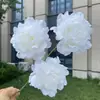 Flor artificial de peonía de tela no tejida de 3 cabezas, flor falsa para boda y decoración del hogar, venta al por mayor