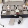 Vitrina Transfronteriza para 6-12 Niñas, Relojes Coleccionables de PU, Uso Doméstico, Gama Alta, Exquisita, Portátil