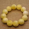 Pulsera de néctar blanco puro de alta calidad para hombres y mujeres, cuentas redondas, pulsera de cera de abeja blanca rusa, cuentas, flores, texto de miel, pulsera de ámbar de juego