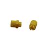 QSBJ1599 plugue raso amarelo coluna longa octogonal placa central vertical octogonal octogonal conexões peças de pequena produção