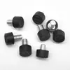 Estante de almacenamiento de estante de pie ajustable de tres líneas pequeñas de 6 li tornillo de ajuste de altura para mesa y silla plástico antideslizante almohadilla de pie ajustable