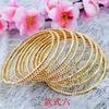 Explosiones latón bañado en oro coche flor pulsera fina joyería imitación oro puesto entity suministro cerrado pulsera de bobina femenina