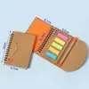 Suministro Transfronterizo de Bloc de Notas Adhesivas con Diseño de Cara Sonriente con Clip de Espiral, Notas Adhesivas Convenientes, Cuadernos con Bolígrafo Gratis, Cuadernos Portátiles Ligeros