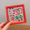 Set de Accesorios para el Cabello de Navidad para Niñosren Lindos Muñeco de Nieve Árbol de Navidad Pasador Dibujos Animados Banda para el Cabello Pinza Bb Pulsera Accesorios para Bebé