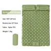 Colchoneta Inflable Auto-Inflable para Acampar al Aire Libre con Bomba de Pie, TPU con Forma de Diamante y Almohada para Esterilla de Dormir de Tienda de Campaña