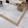 Pegatinas de Línea de Guía de Onda para Azulejos de Piso, Decoración de Rodapié Resistente al Desgaste para Sala de Estar, Pegatinas de Piso, Pegatinas de Pared Autoadhesivas para Piso de Azulejo, Pegatinas de Línea de Cintura