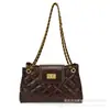 Elegante y chic bolso de hombro, con un pequeño diseño inspirado en Chanel con una delicada cadena, un bolso cruzado único y moderno, y un bolso tote casual y minimalista.