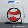 Pintura creativa de arena movediza decoración de sala de estar 3d dinámica significado artístico artesanía para el hogar regalo de cumpleaños pintura de arena movediza redonda