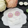 Novos Brincos de Resina Cravejados com Diamantes da Marca Tb para Mulheres, Design de Nicho, Moda de Alto Padrão, Brincos de Luxo Leve, Acessórios de Orelha Estilo Europeu e Americano