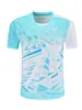 Roupas de Badminton 2025 Masculinas e Femininas Roupas de Treinamento e Competição Manga Curta Secagem Rápida Camiseta Esportiva Top Roupas de Equipe Atacado