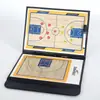 70% de descuento Tablero Táctico de Baloncesto Plegable Colorido Tablero de Entrenador Tablero de Enseñanza de Cuero Magnético con Bolígrafo Placa de Entrenador 75% de descuento