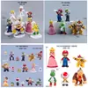 Serie Mario Accesorios de Juego de Moda Louis Hongo Monstruo Modelo Muñeco Hecho a Mano Coche Decoración de Escritorio Adornos
