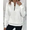 Moletom feminino Pinduoduo de origem transfronteiriça outono e inverno moletom acolchoado de algodão moletom feminino com zíper jaqueta feminina cardigã