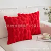 Funda de Almohada de Peluche Navideña Americana Transfronteriza Copo de Nieve Reno Árbol de Navidad Cojín de Sofá Funda de Cojín para Cintura Decoración Festiva