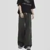 Fornecimento direto da fábrica marca da maré nacional casal ameixa preta americana roxo macacão de vários bolsos calças casuais plissadas folgadas masculino