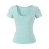 Top Cuadrado de Manga Corta Estilo Americano Chica Picante 2026 Modelo Nuevo Ligeramente Transparente Cintura Delgada Ajustado Sexy Camiseta